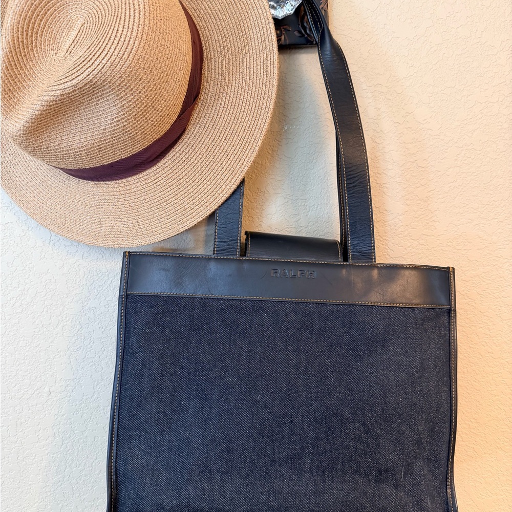 Ralph Lauren Navy and Black Tote Bag